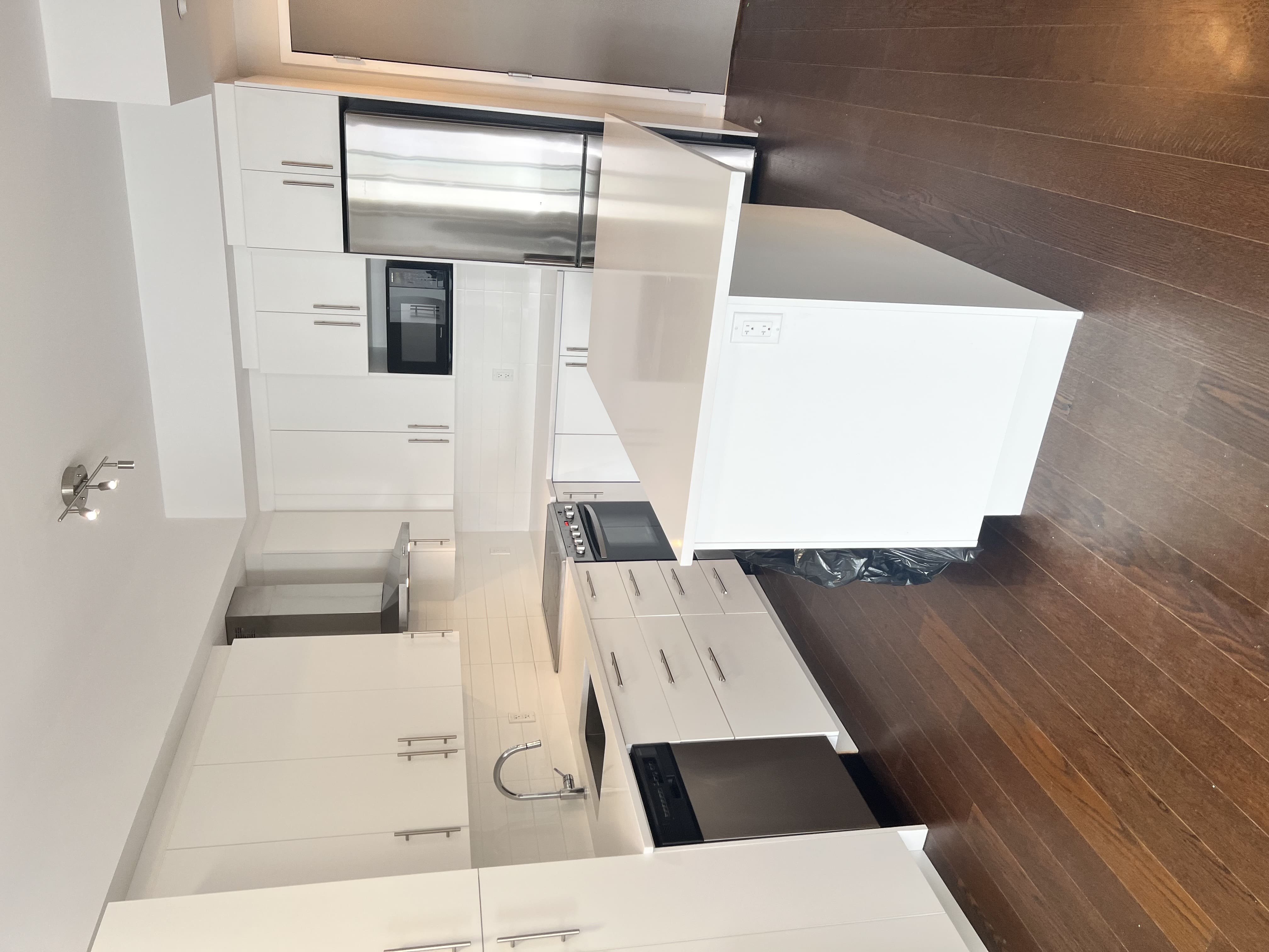 Bright White Kitchen & Island