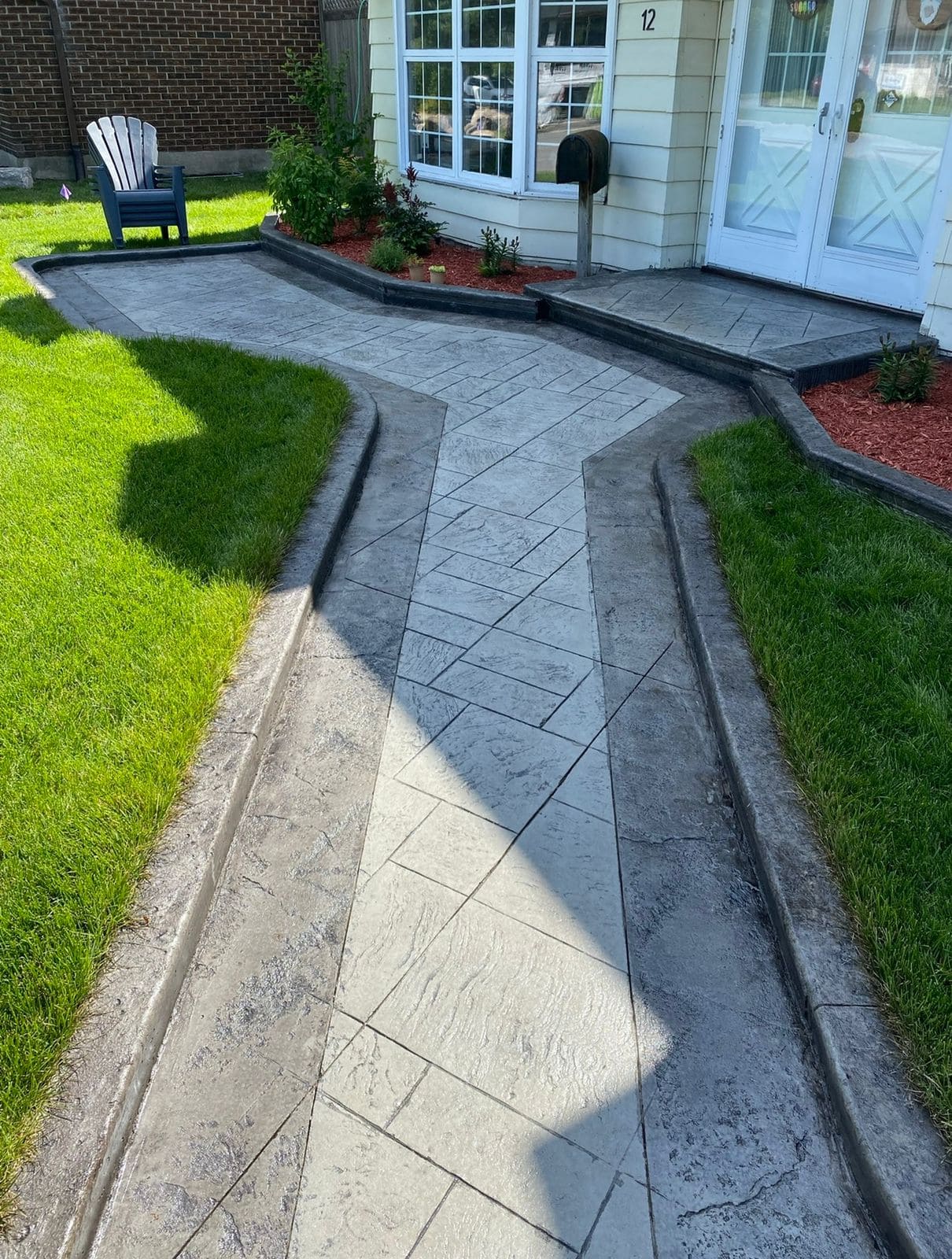 Front Entry Stamped Walkway Upgrade